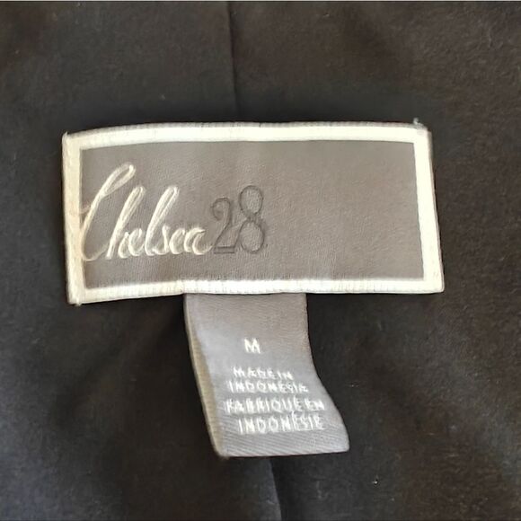 NWOT Chelsea 28 Black velvet velour open suit jacket Blazer size M - Picture 7 of 7